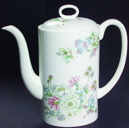 Lemon Tree (Butterflies & Flowers) Coffee Pot & Lid