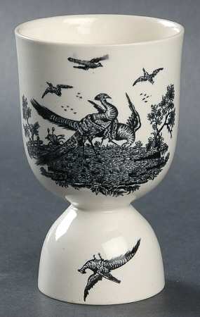 Liverpool Birds Black (No Trim) Double Egg Cup