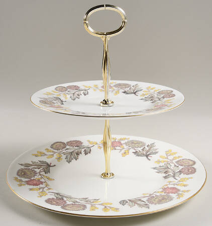 Lichfield 6 5/8"-10"  2 Tiered Serving Tray (Dp, Sp) HC