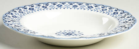 Lille Blue (No Medallion) Rim Soup Bowl