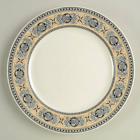 Lindisfarne Black Tan Luncheon Plate
