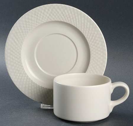 Linen Flat Cup & Saucer Set