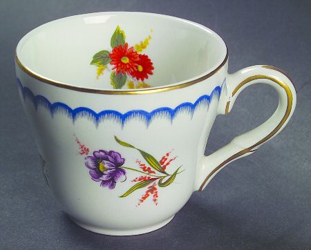 Lowestoft Flat Demitasse Cup