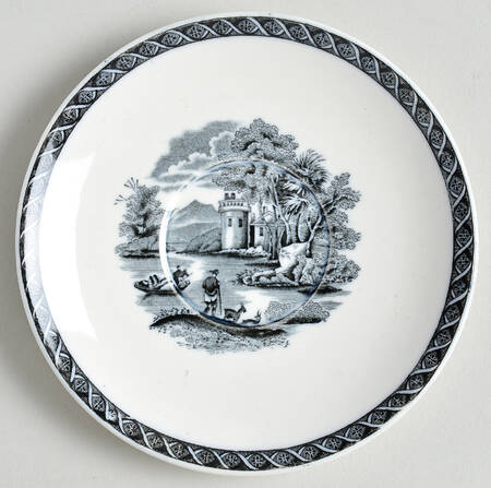 Lugano Black Saucer for Oversized Cup