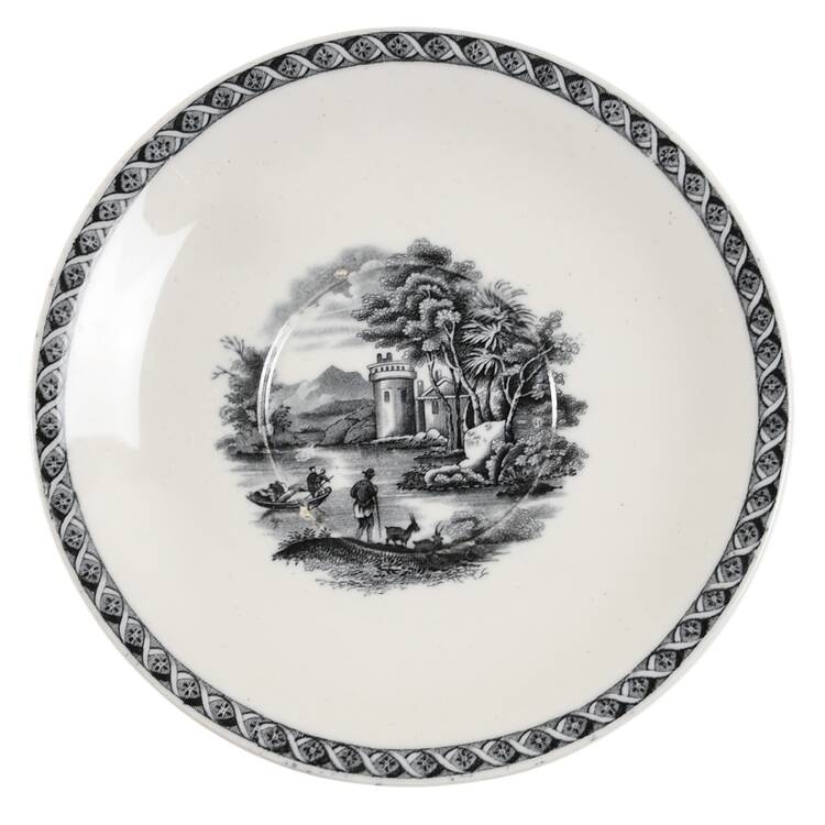 Lugano Black Saucer for Oversized Cup
