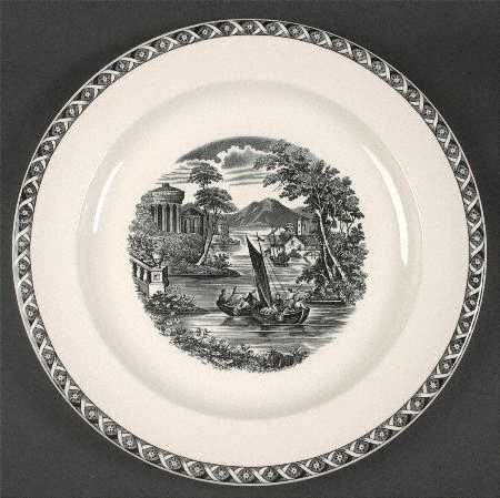 Lugano Black 12" Chop Plate (Round Platter)