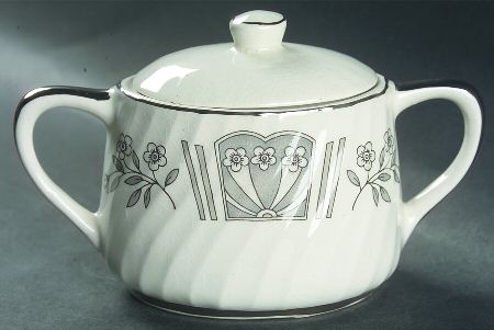 Madeira Grey Sugar Bowl & Lid