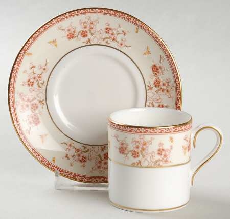 Malabar Bond Shape Demitasse Cup and Saucer Set