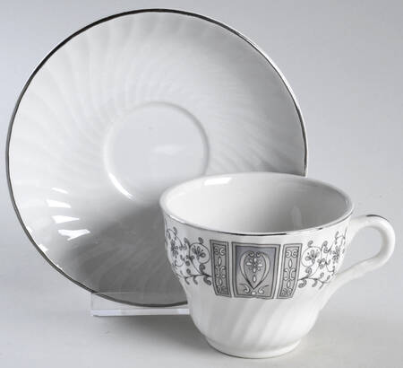 Manchester Flat Cup & Saucer Set