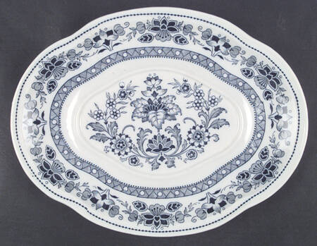 Mandarin Blue Underplate for Tureen