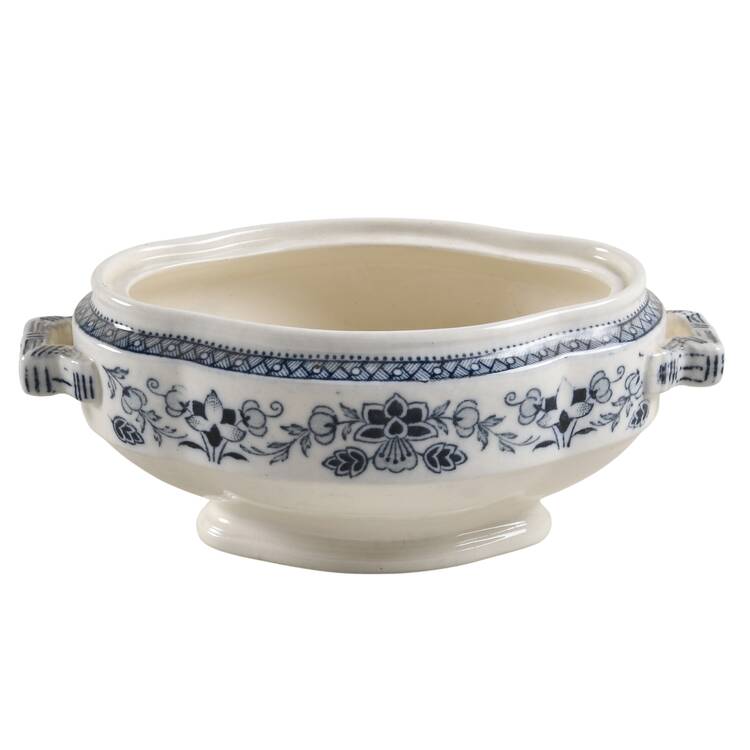 Mandarin Blue Sauce Boat No LId