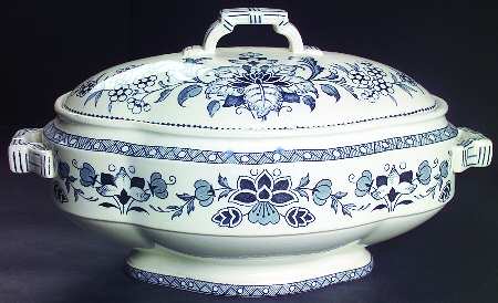 Mandarin Blue Tureen &  Lid