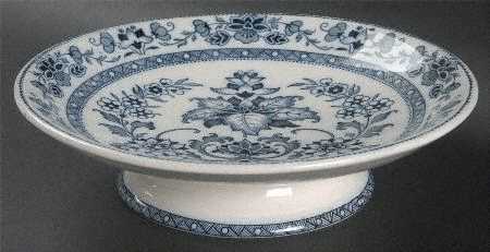 Mandarin Blue Round Compote (Height X Width)