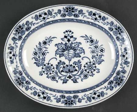 Mandarin Blue 10" Oval Serving Platter