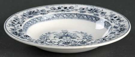 Mandarin Blue Rim Fruit/Dessert (Sauce) Bowl