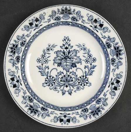 Mandarin Blue Bread & Butter Plate
