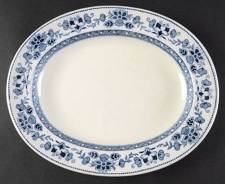 Mandarin Blue 11" Oval Serving Platter