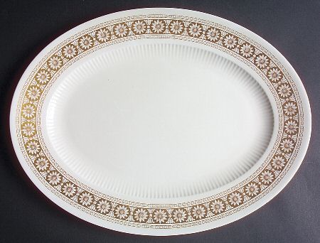Marguerite 15" Oval Serving Platter