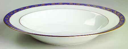 Marina Blue Rim Soup Bowl
