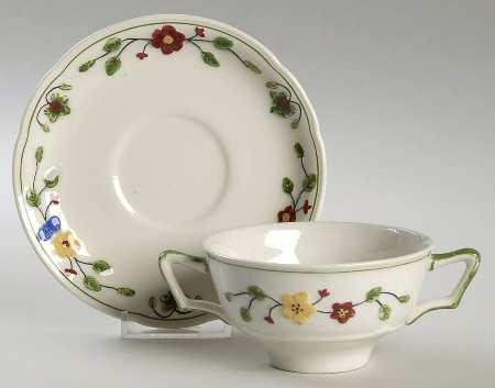Marion Flat Bouillon Cup & Saucer