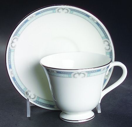 Masefield Victoria Shape Footed Cup & Saucer Set