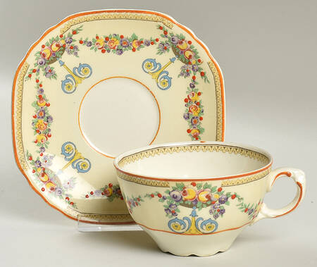 Mayfair (C1542) Flat Cup & Saucer Set