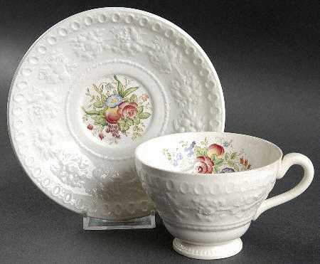 Mayfair (AL9338 , TK53, Wellesley Shape) Footed Cup & Saucer Set
