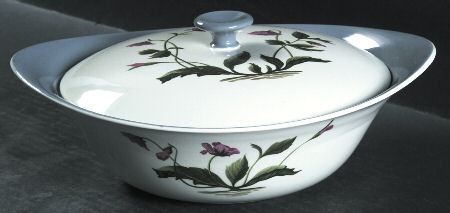Mayfield Gray Round Covered Vegetable
