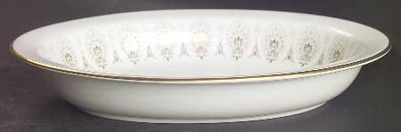 Medina Beige 10" Oval Vegetable Bowl