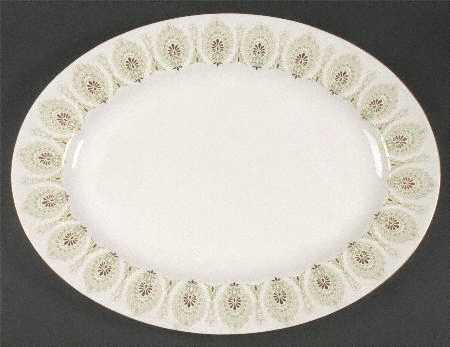 Medina Green 15" Oval Serving Platter