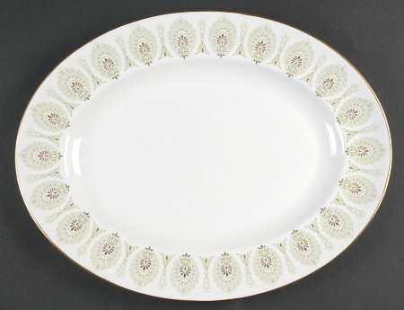 Medina Green 13" Oval Serving Platter
