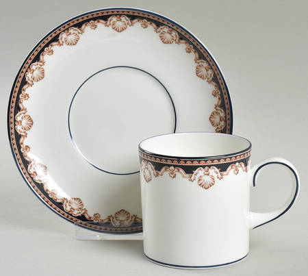 Medici Bond Shape Demitasse Cup and Saucer Set