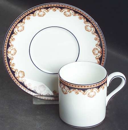 Medici Bond Shape Demitasse Cup and Saucer Set