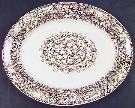 Melton Brown 13" Oval Serving Platter