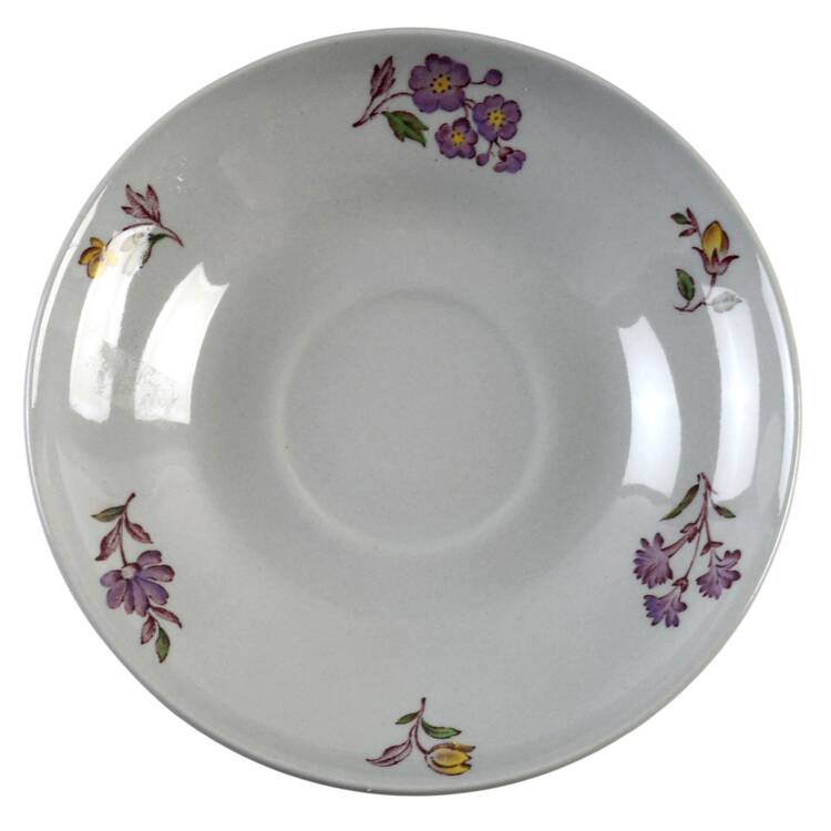 Mennecy Gray Saucer