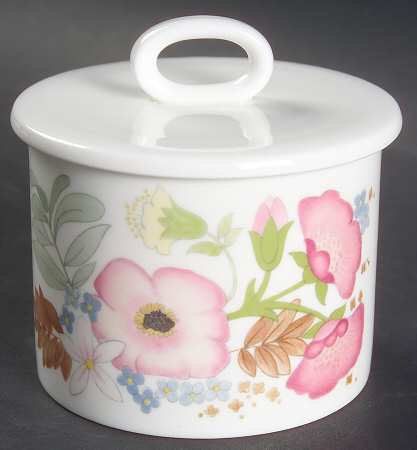 Meadow Sweet (Bone) Sugar Bowl & Lid