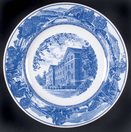 Middlebury College Blue Dinner Plate