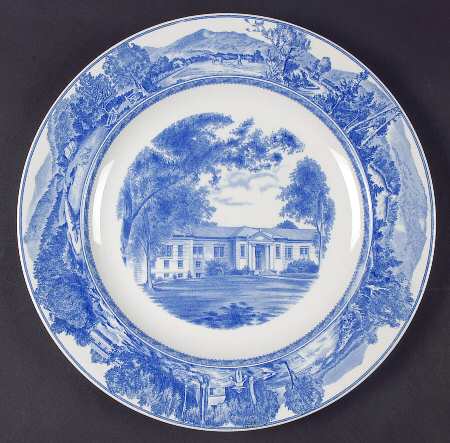 Middlebury College Blue Dinner Plate by Wedgwood