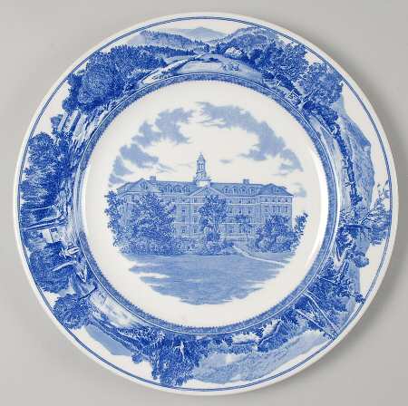 Middlebury College Blue Dinner Plate