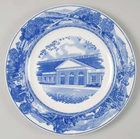 Middlebury College Blue Dinner Plate
