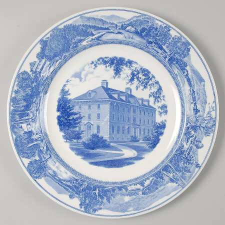 Middlebury College Blue Dinner Plate