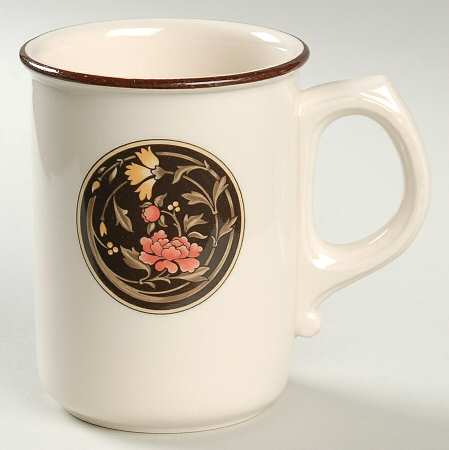 Mikado (Yellow & Coral Flowers) Mug