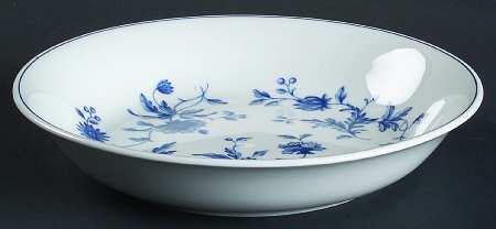 Mikado (Blue Flowers) 8" Individual Pasta Bowl