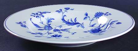 Mikado (Blue Flowers) Large Rim Soup Bowl
