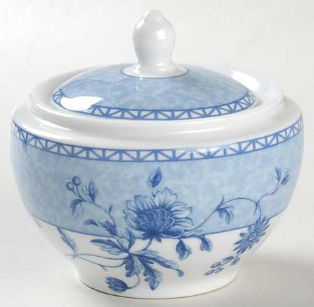 Mikado (Blue Flowers) Sugar Bowl & Lid