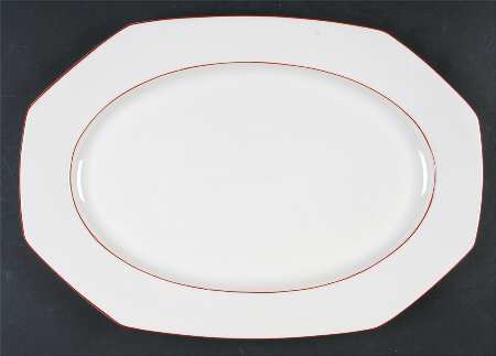 Milford (Octagonal, Earthenware) 15" Oval Serving Platter