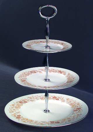 Mimosa 13 7/8"-14 1/4" 3-Tiered Serving Tray(DP,SP,BB) HC