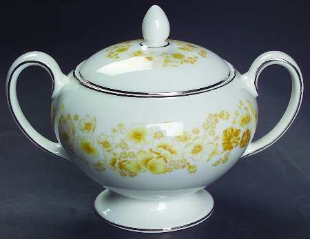 Mimosa Leigh Shape Sugar Bowl & Lid