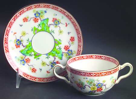 Ming Flat Bouillon Cup & Saucer