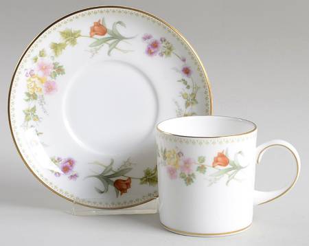 Mirabelle Flat Cup & Saucer Set